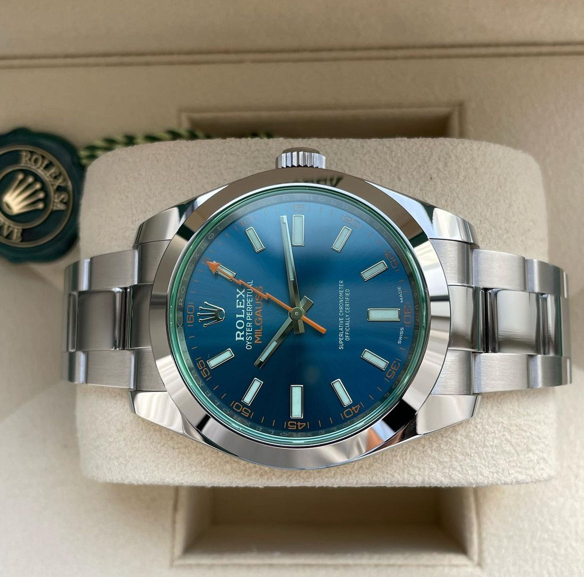 ROLEX MILGAUSS BLUE DIAL