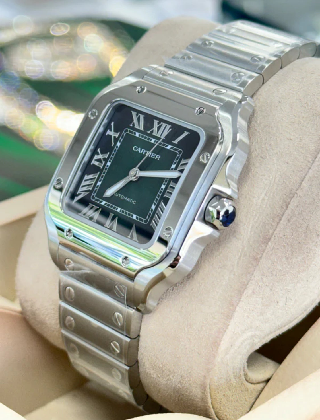 CARTIER SANTOS GREEN DIAL