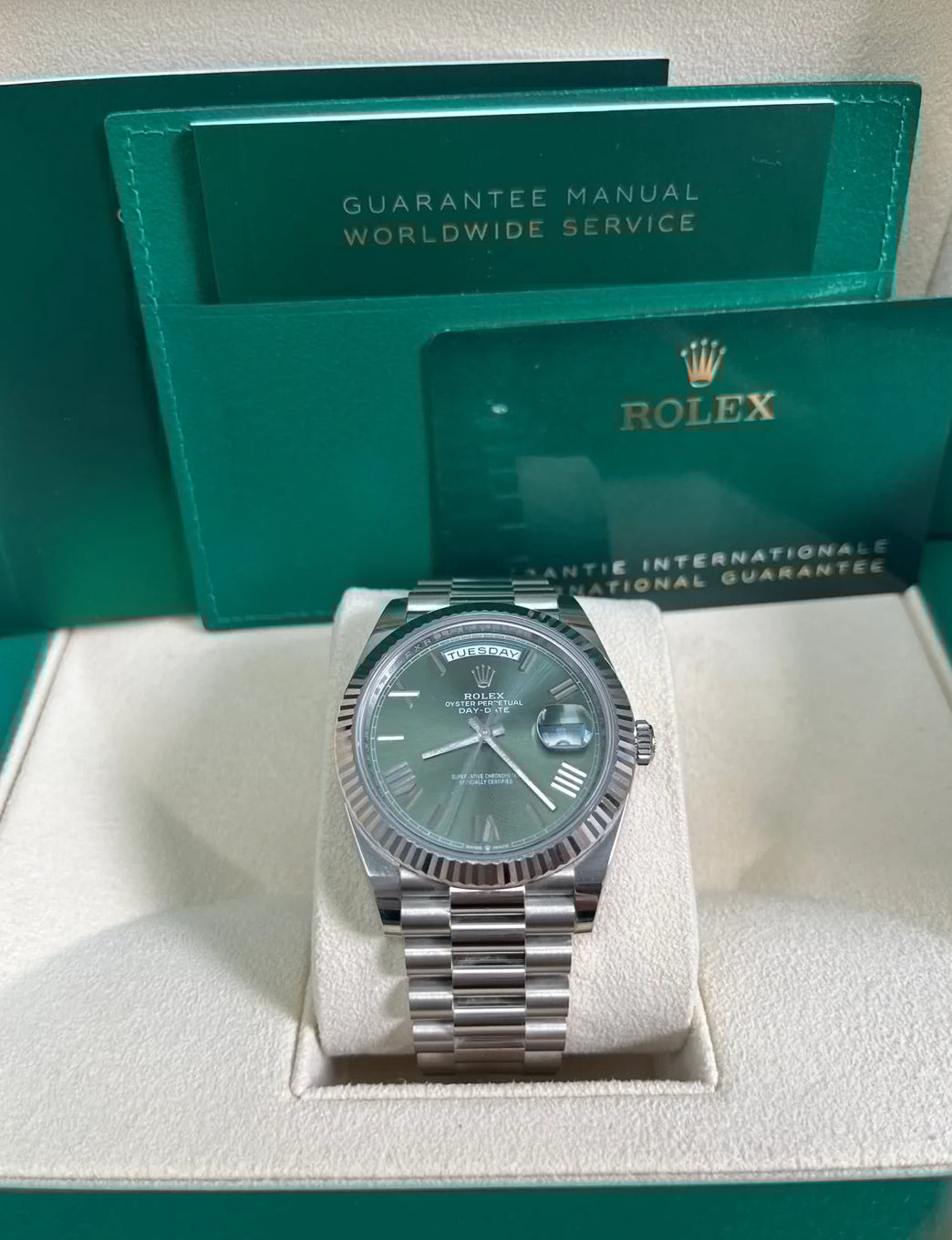 ROLEX DAY-DATE GREEN DIAL