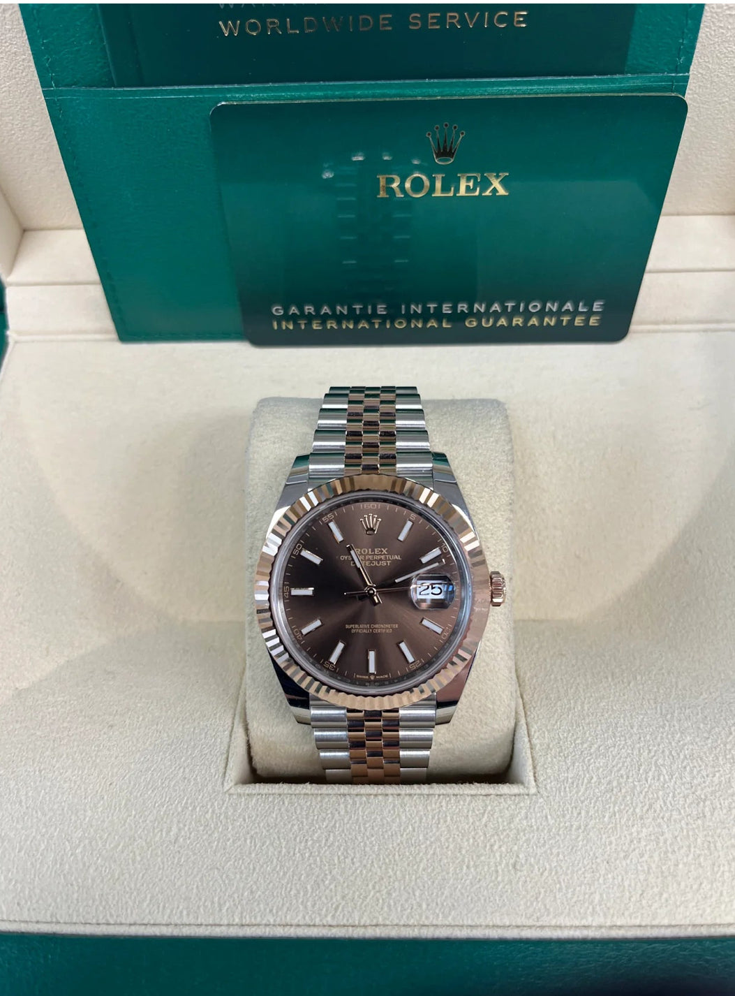 ROLEX DATEJUST JUBILEE CHOCOLATE