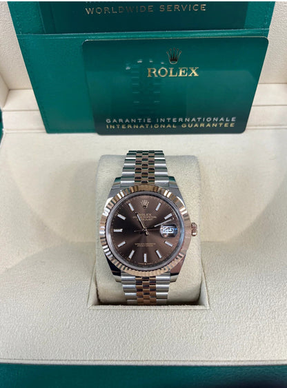 ROLEX DATEJUST JUBILEE CHOCOLATE