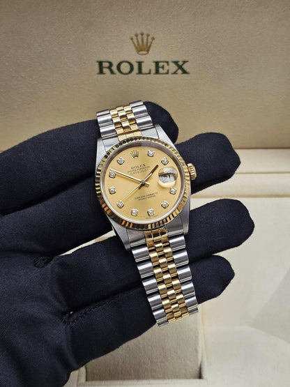 ROLEX DATEJUST JUBILÈE GOLD DIAMOND