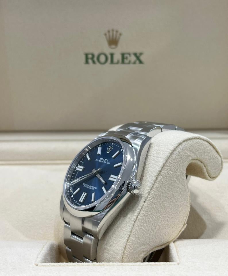 ROLEX OYSTER PERPETUAL BLUE DIAL
