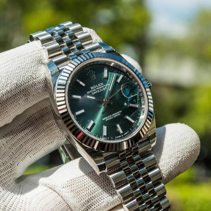 ROLEX DATEJUST JUBILEE MINT GREEN