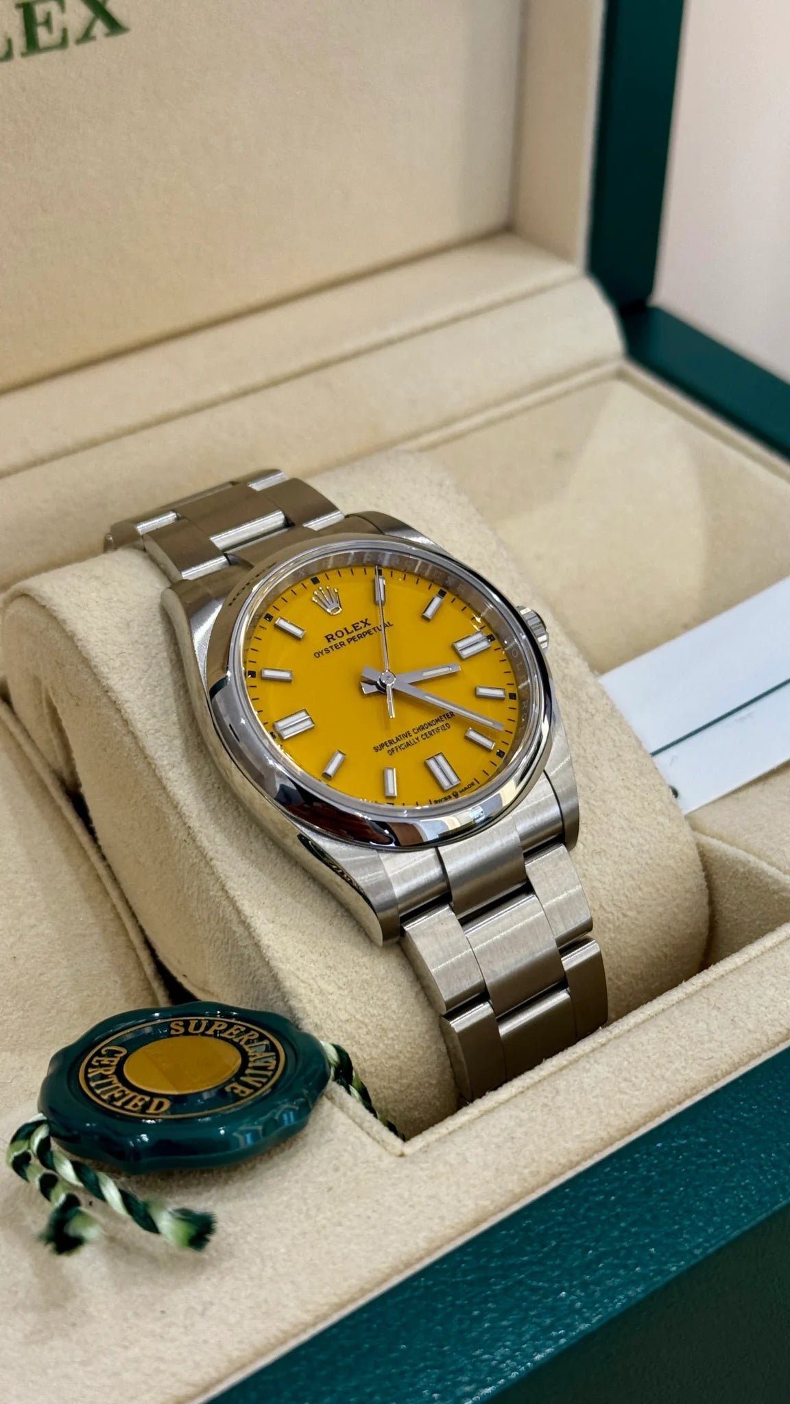 ROLEX OYSTER PERPETUAL YELLOW
