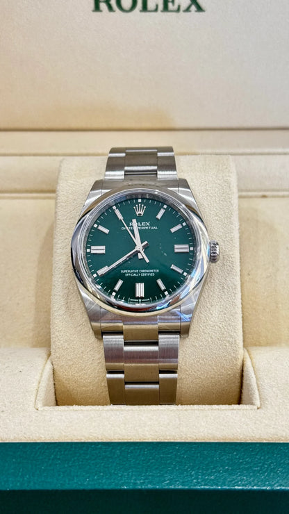 ROLEX OYSTER PERPETUAL GREEN