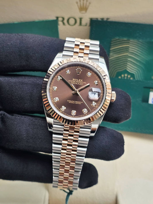 ROLEX DATEJUST JUBILÉE CHOCOLATE DIAMOND