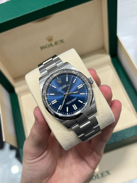 ROLEX OYSTER PERPETUAL BLUE DIAL