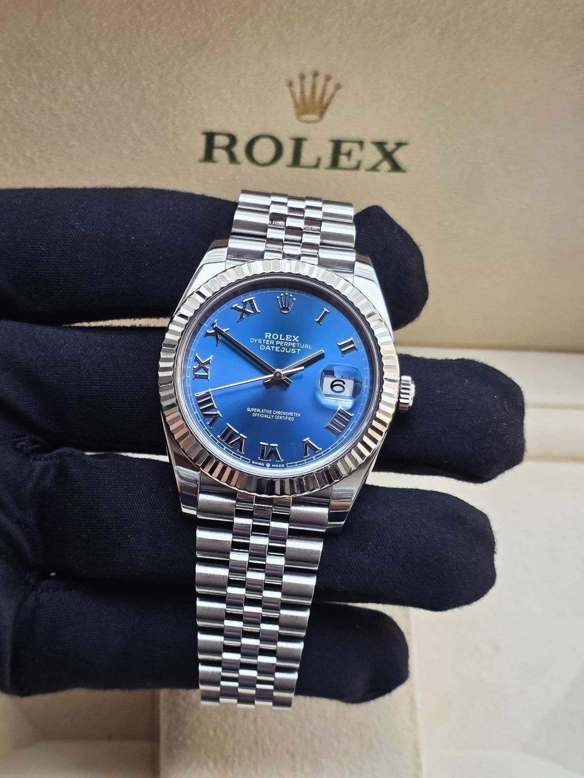 ROLEX DATEJUST JUBILÈE BLUE ROMAN