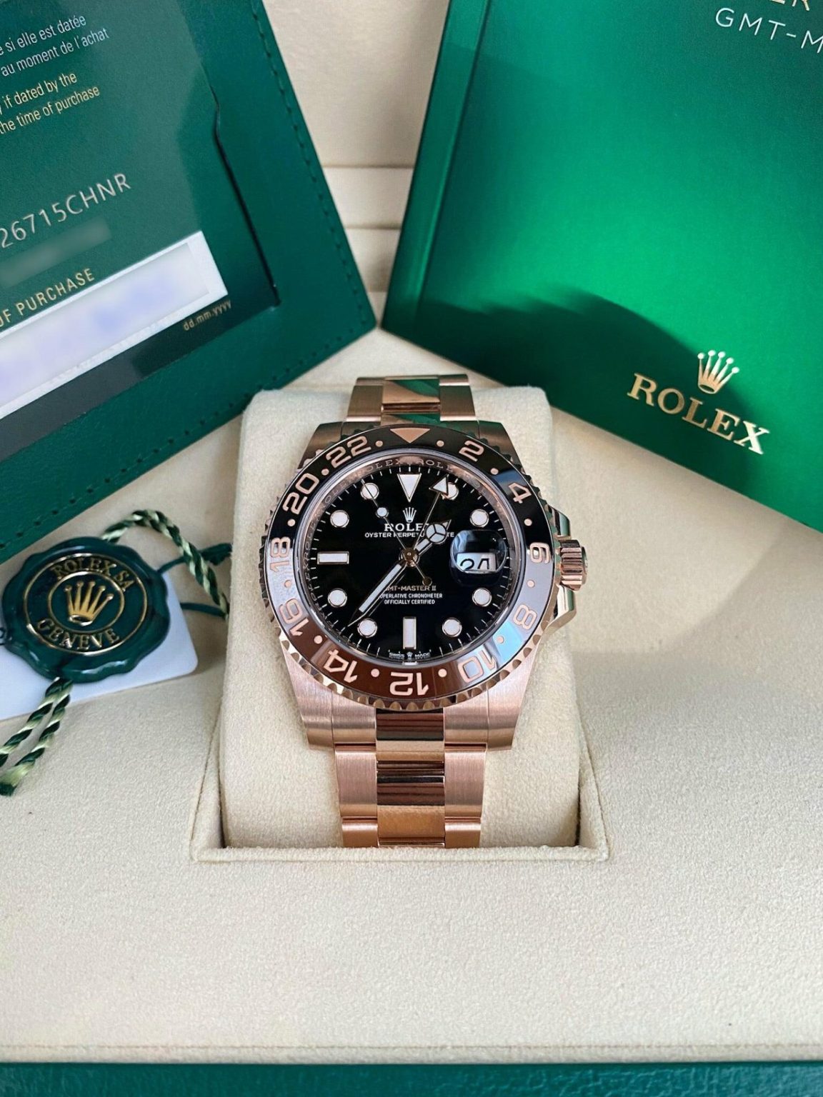 ROLEX GMT MASTER II "ROOT-BEER" ROSE'