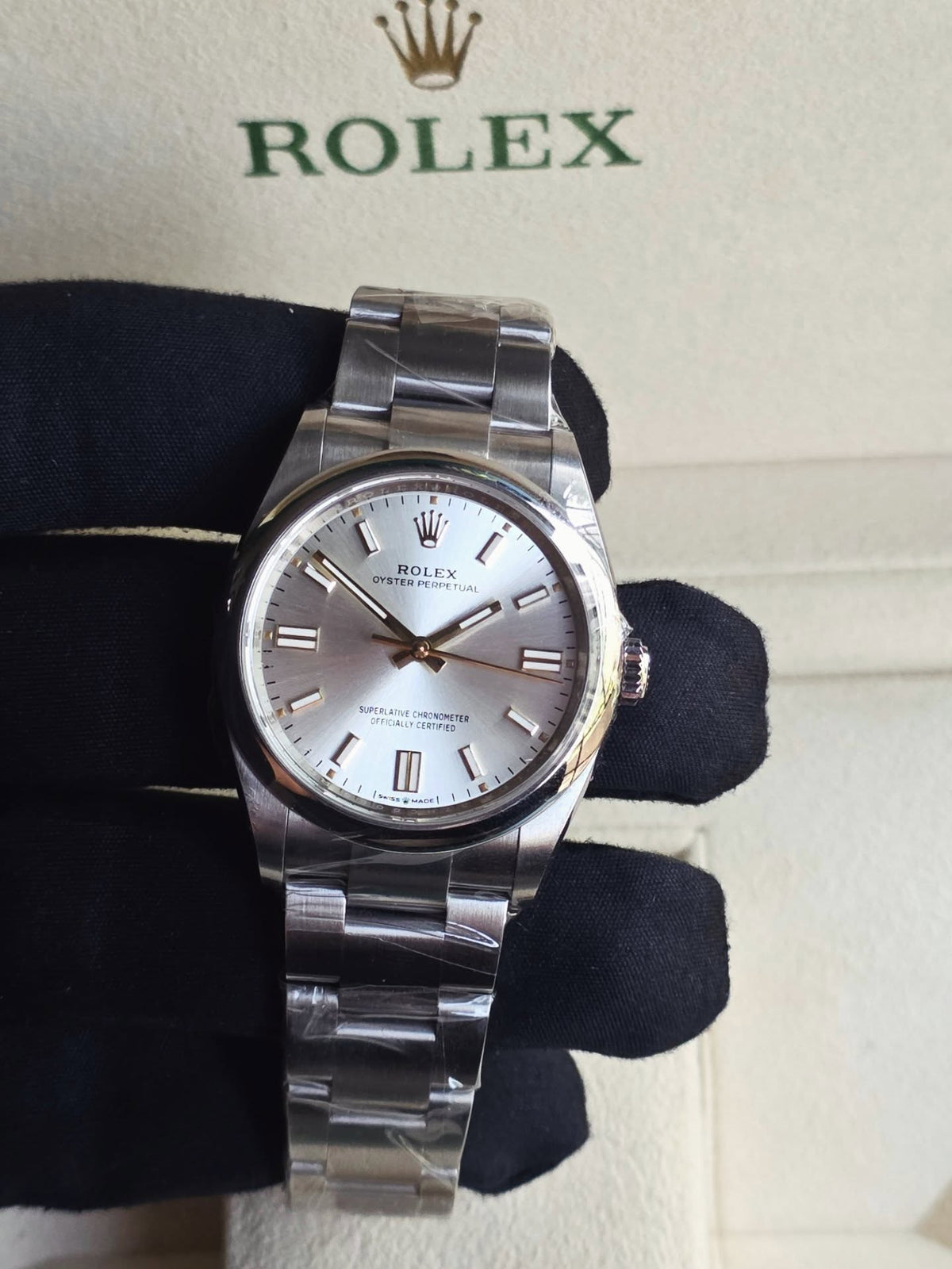 ROLEX OYSTER PERPETUAL SILVER