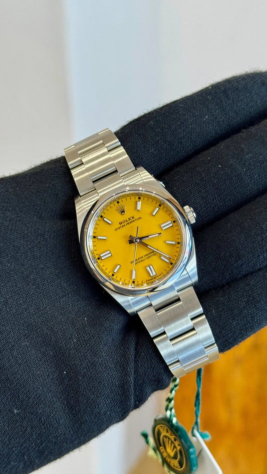 ROLEX OYSTER PERPETUAL YELLOW