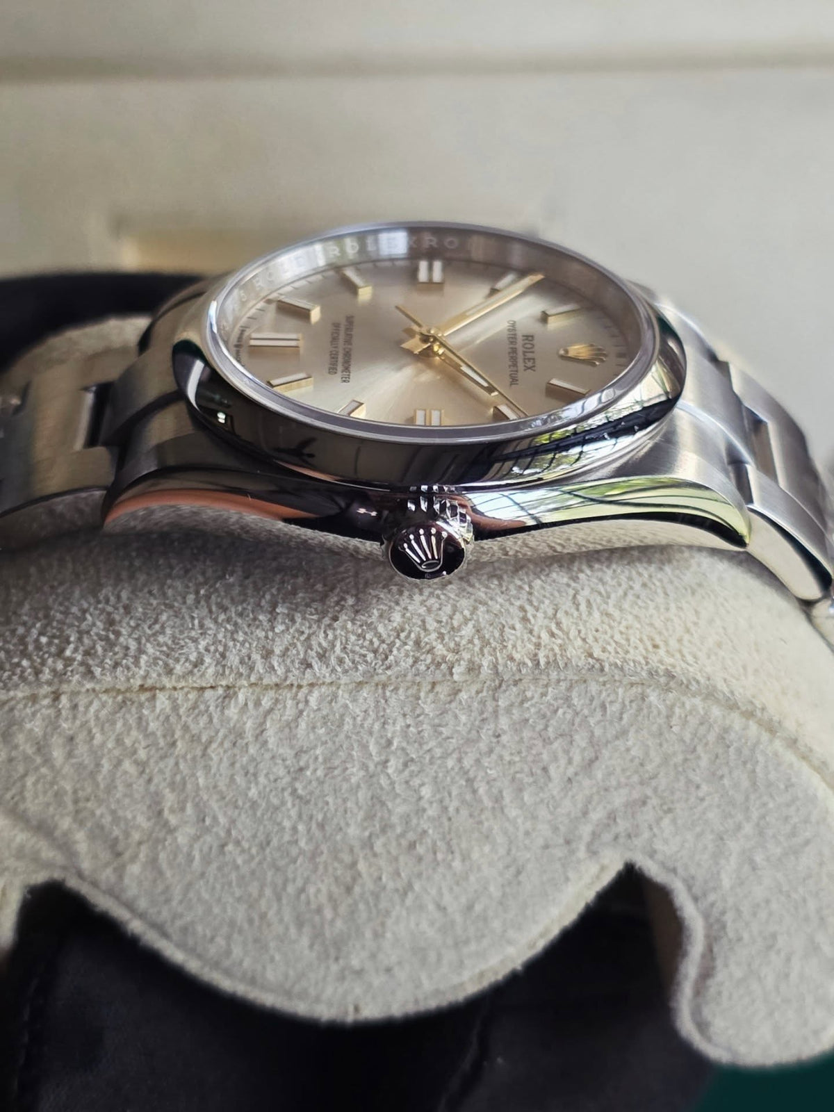 ROLEX OYSTER PERPETUAL SILVER
