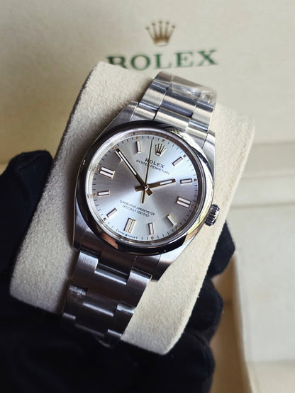 ROLEX OYSTER PERPETUAL SILVER