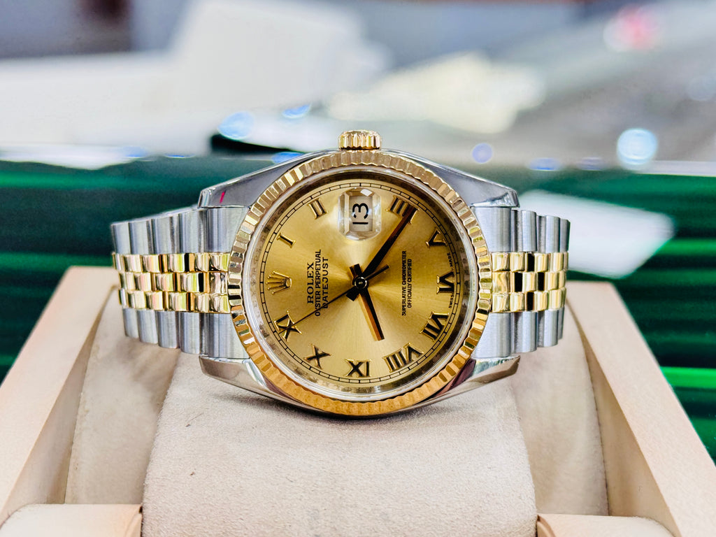 ROLEX DATEJUST JUBILÈE CHAMPAGNE ROMAN
