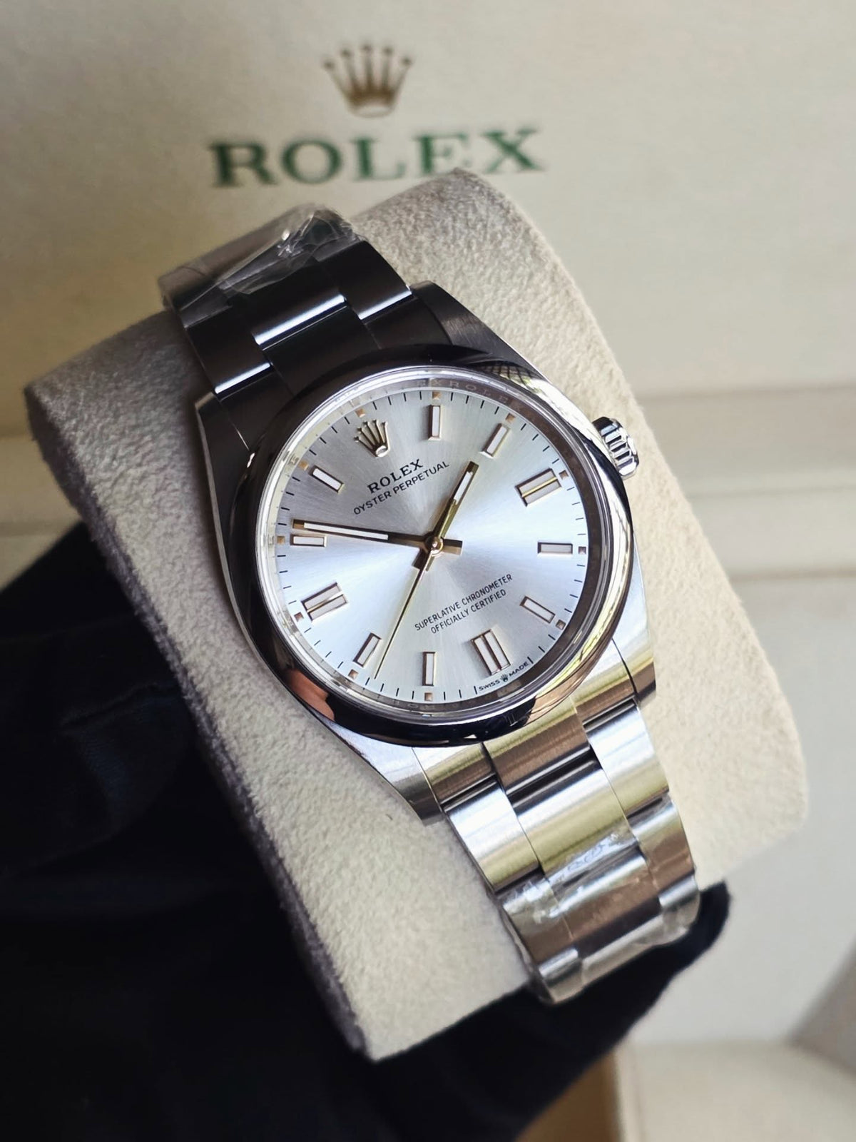 ROLEX OYSTER PERPETUAL SILVER