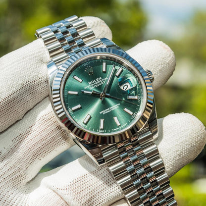 ROLEX DATEJUST JUBILEE MINT GREEN