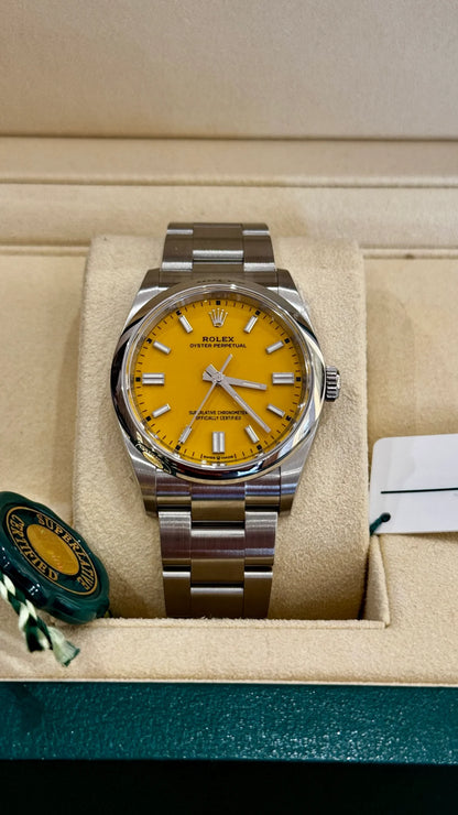 ROLEX OYSTER PERPETUAL YELLOW