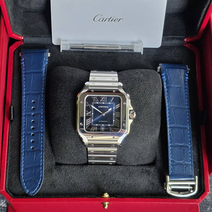 CARTIER SANTOS BLUE DIAL