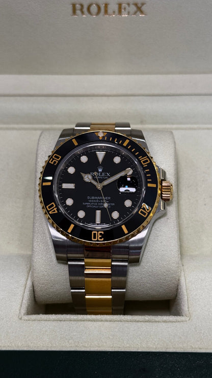 ROLEX SUBMARINER GOLD & BLACK