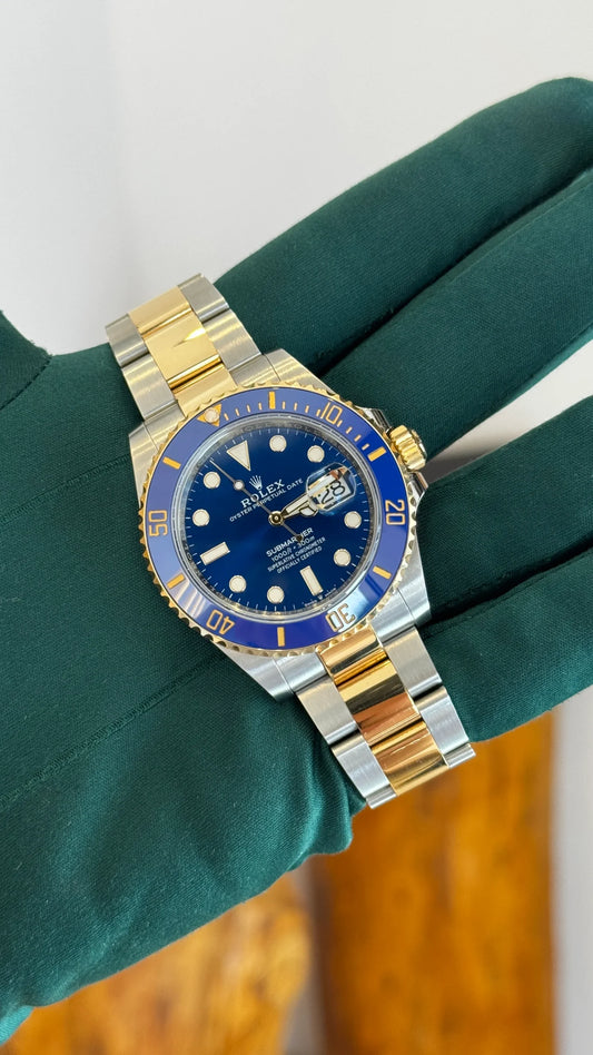 ROLEX SUBMARINER DATE ORO & BLU