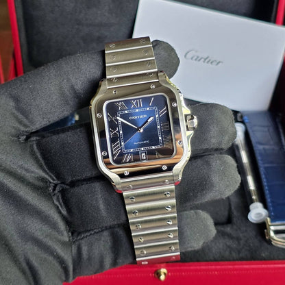 CARTIER SANTOS BLUE DIAL