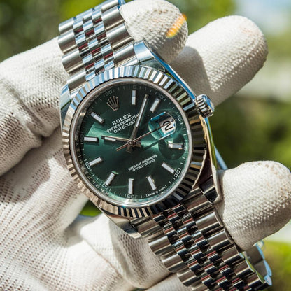ROLEX DATEJUST JUBILEE MINT GREEN
