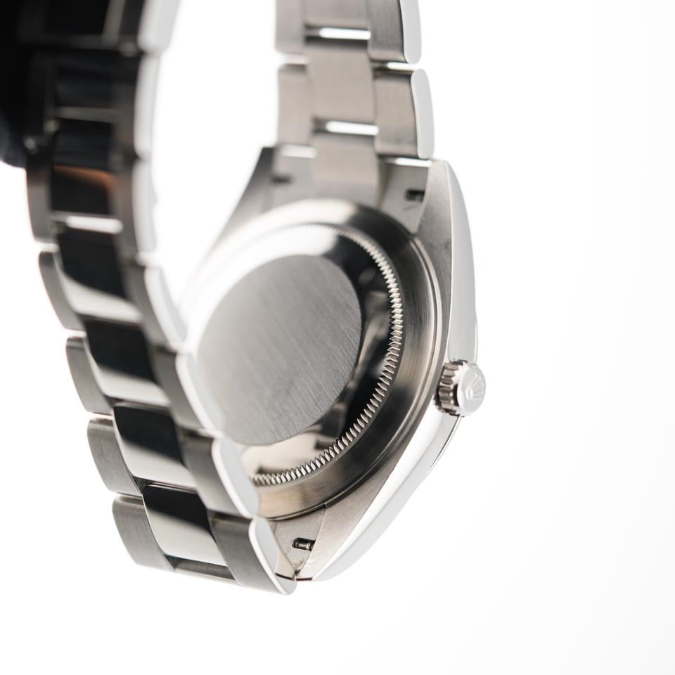ROLEX DATEJUST OYSTER GHIERA LISCIA BLACK DIAL