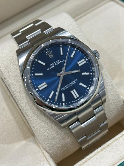 ROLEX OYSTER PERPETUAL BLUE DIAL