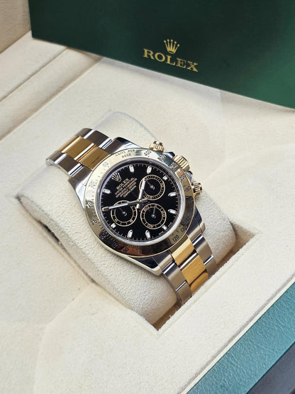 ROLEX DAYTONA BLACK AND GOLD