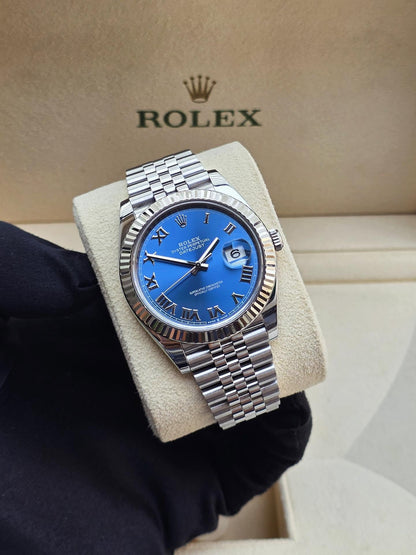 ROLEX DATEJUST JUBILÈE BLUE ROMAN
