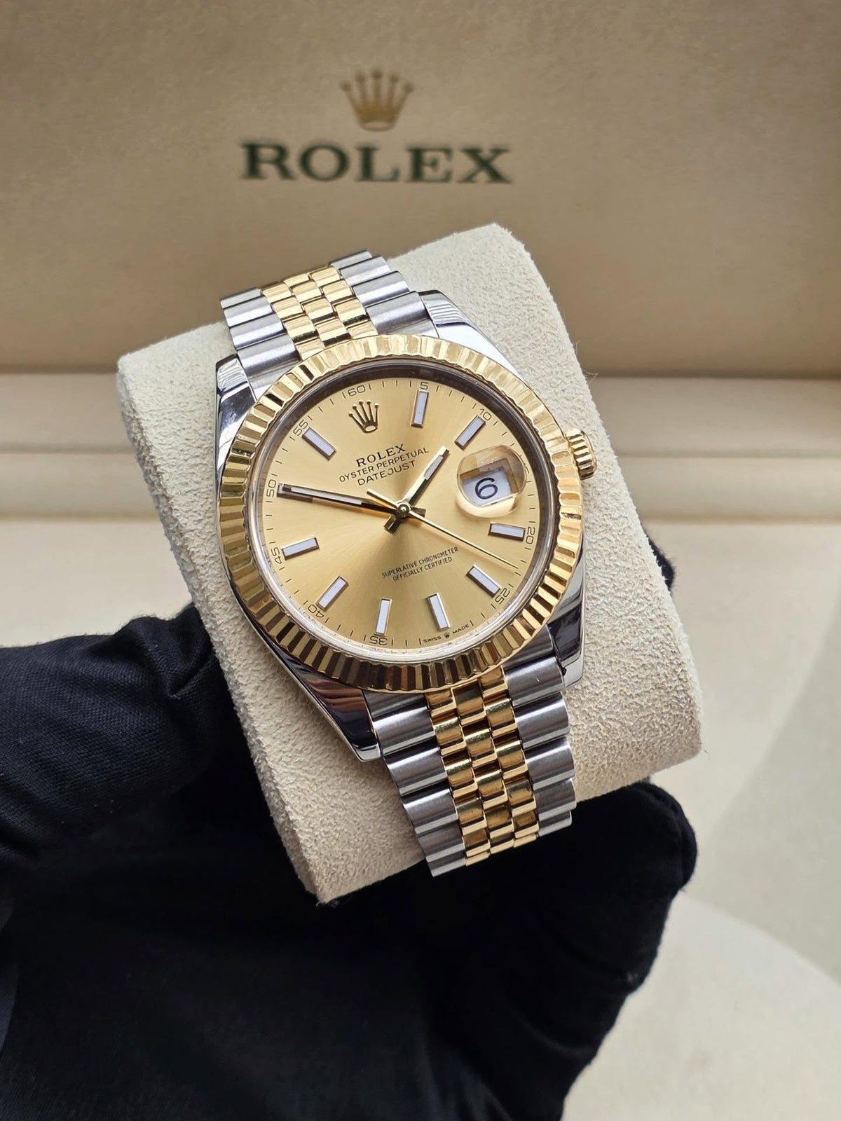 ROLEX DATEJUST JUBILEE CHAMPAGNE