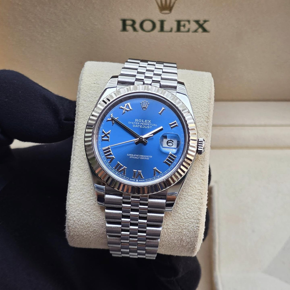 ROLEX DATEJUST JUBILÈE BLUE ROMAN
