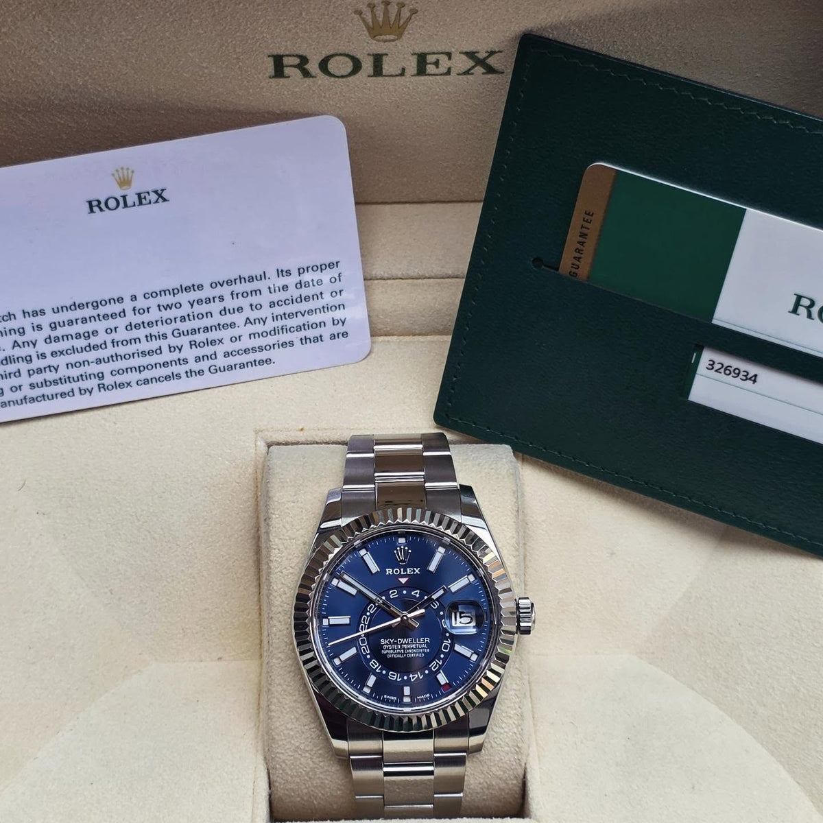ROLEX SKY-DWELLER BLUE