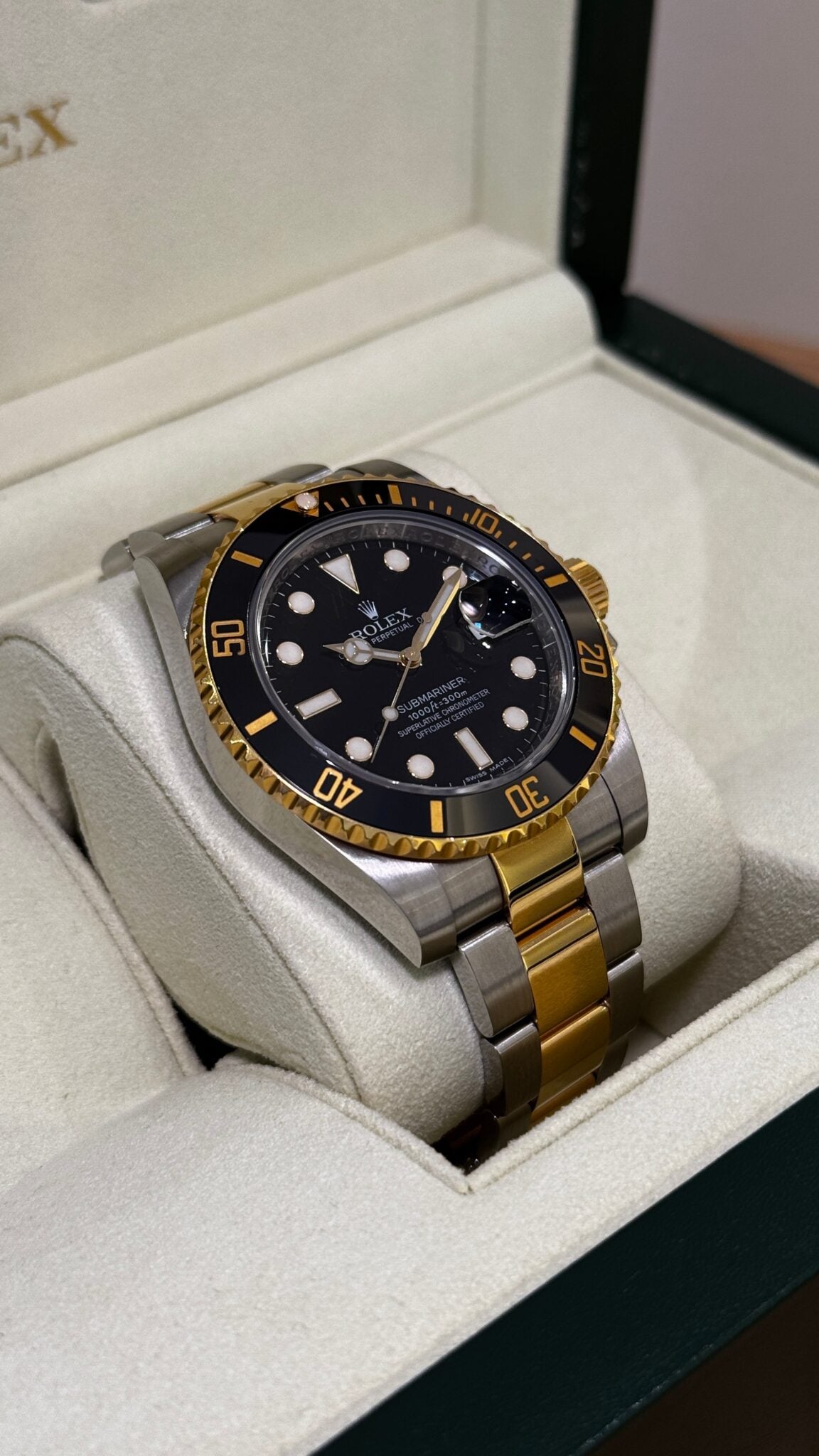 ROLEX SUBMARINER GOLD & BLACK