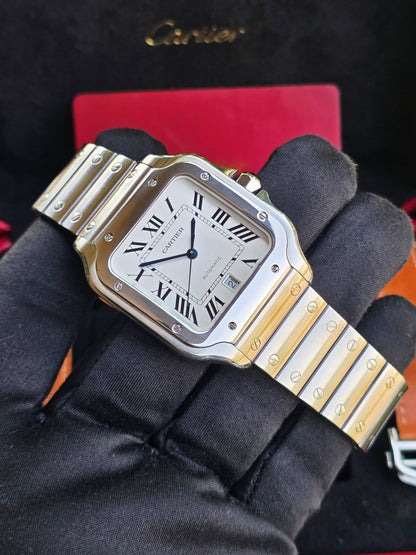 CARTIER SANTOS WHITE DIAL